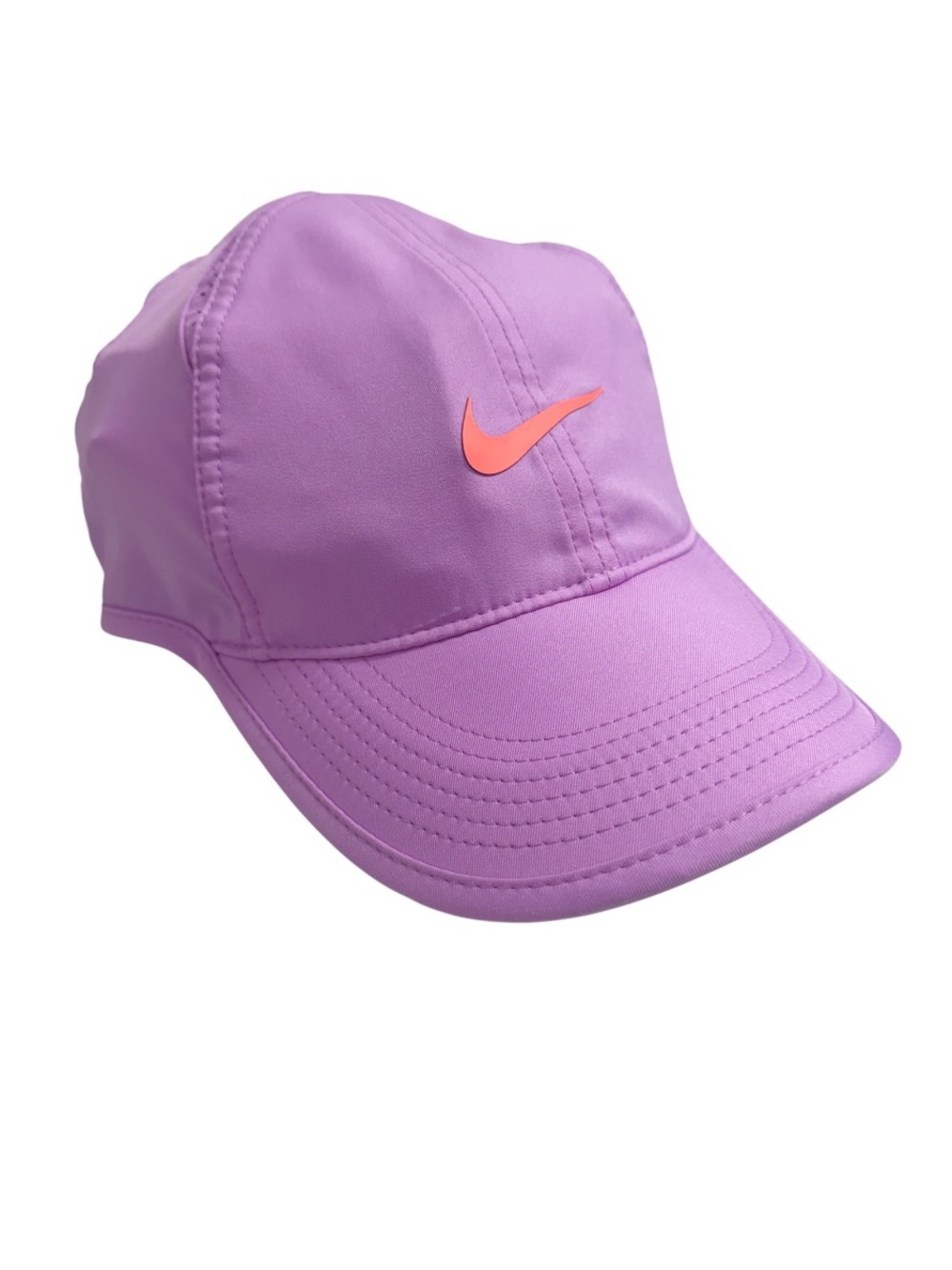 Nike Dri-FIT Featherlight cap Light Purple  With orange Swoosh logo One Size